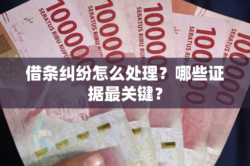 武汉借条纠纷怎么处理？哪些证据最关键？