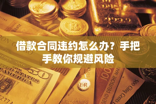 武汉借款合同违约怎么办？手把手教你规避风险