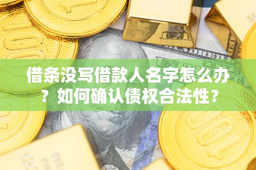 武汉借条没写借款人名字怎么办？如何确认债权合法性？