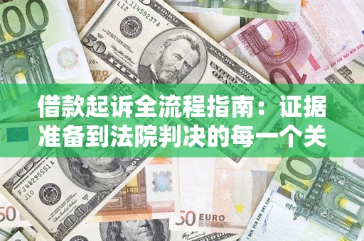 武汉借款起诉全流程指南：证据准备到法院判决的每一个关键步骤
