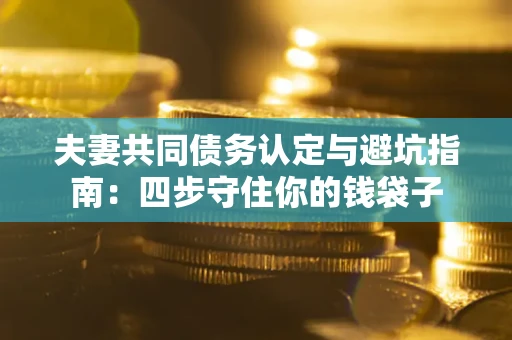 武汉夫妻共同债务认定与避坑指南：四步守住你的钱袋子