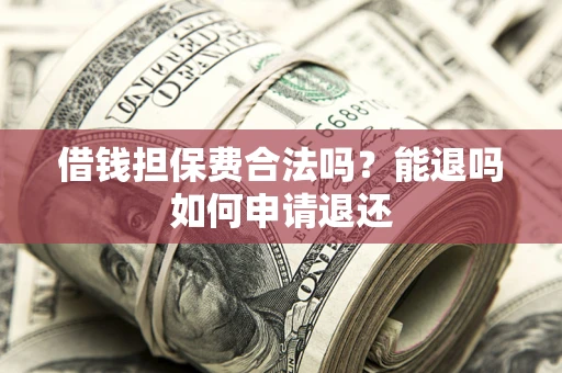 武汉借钱担保费合法吗？能退吗如何申请退还